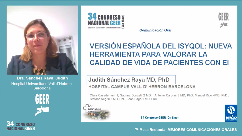 C.O.31. Versión española del ISYQOL: nueva herramienta para valorar la calidad de vida de pacientes con escoliosis idiopática